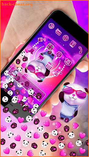 Disco Panda Gravity Theme screenshot