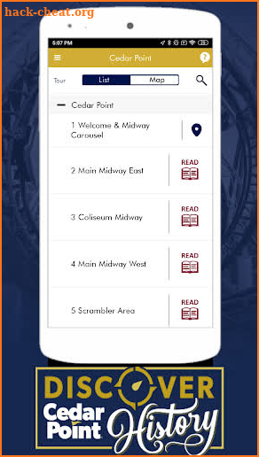 Discover Cedar Point History screenshot