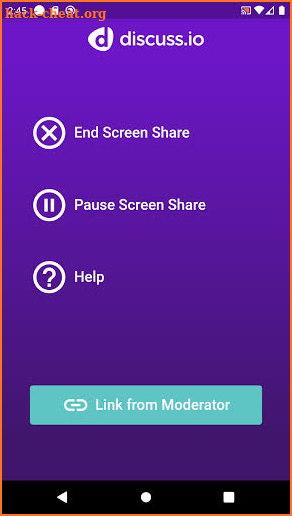 Discuss.io Mobile Screen Share screenshot