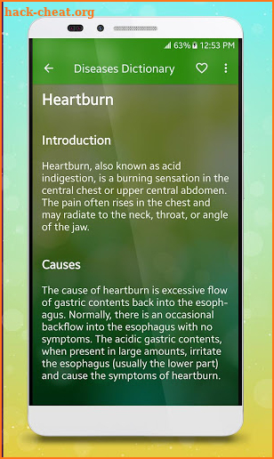 Diseases and Ailments Treatment Dictionary screenshot