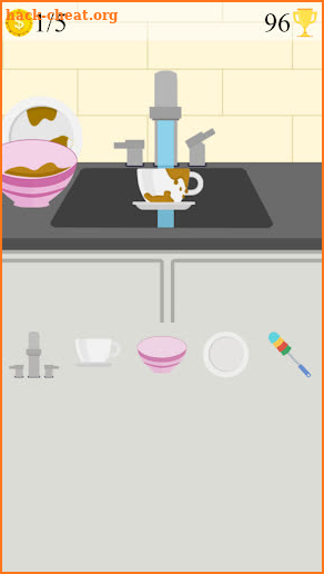 dish washing cleaning game screenshot