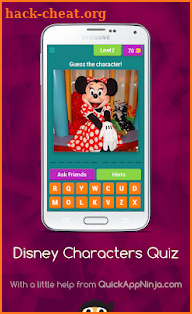 Disney Characters Quiz screenshot