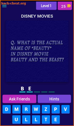 DISNEY TRIVIA FREE QUIZ GAME QUESTIONS AND ANSWERS screenshot