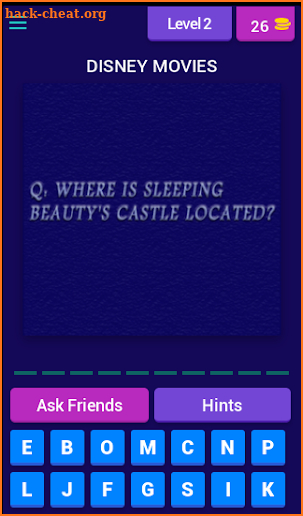 DISNEY TRIVIA FREE QUIZ GAME QUESTIONS AND ANSWERS screenshot