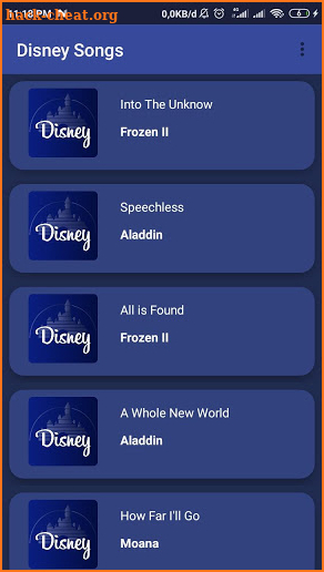 Dissney Songs + Lyrics screenshot