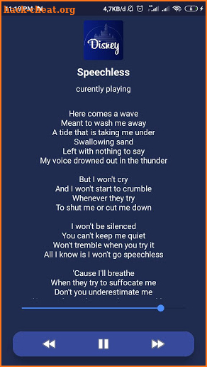 Dissney Songs + Lyrics screenshot