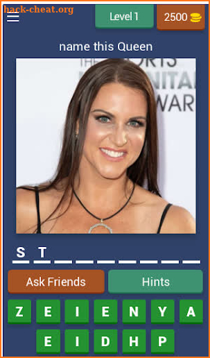 divas names quiz game screenshot