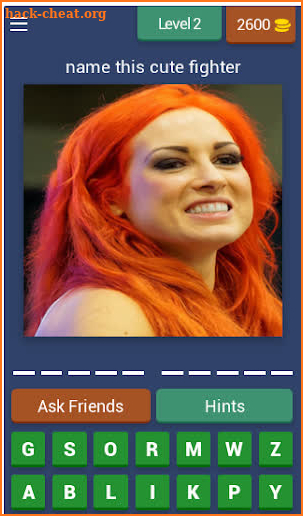 divas names quiz game screenshot