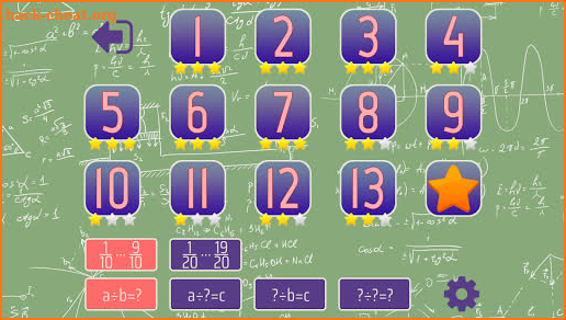 Dividing Fractions screenshot