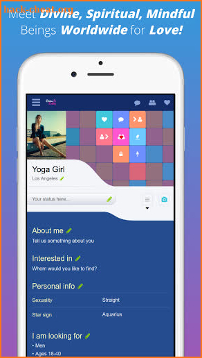 Divine Dating - Meet Mindful, Spiritual or Vegan! screenshot