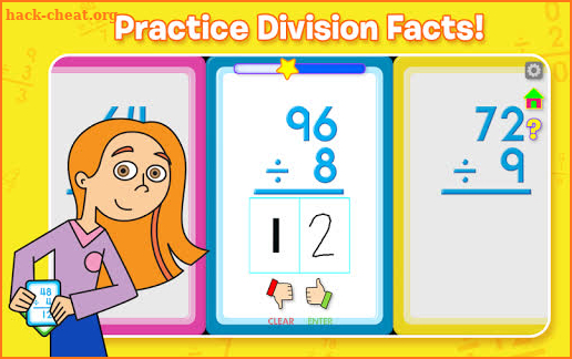 Division Flash Cards screenshot