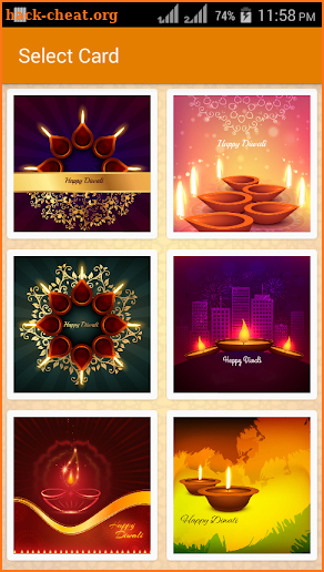 Diwali Greeting Card screenshot