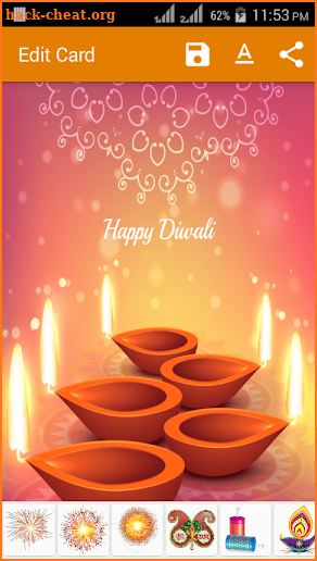 Diwali Greeting Card screenshot