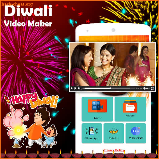 Diwali Photo to Video Maker : Diwali Movie Maker screenshot