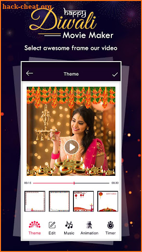 Diwali Photo Video Maker With Music 2018 screenshot