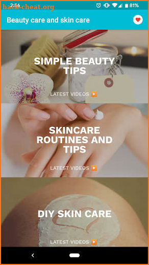 DIY beauty care tips app for girls screenshot