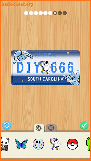 DIY Car Plate screenshot