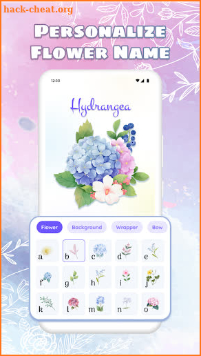 DIY Flower Language Wallpaper screenshot