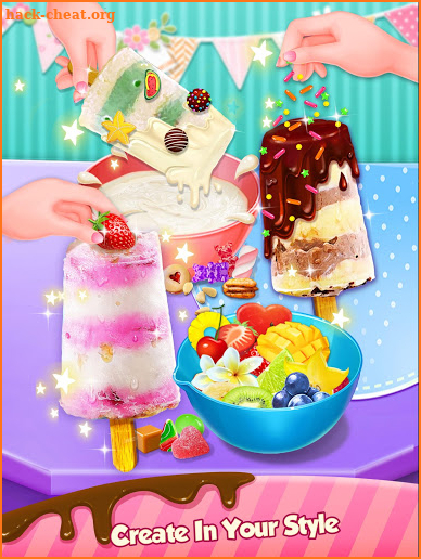 DIY Ice Cream Popsicle - Summer Icy Desserts Maker screenshot