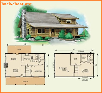 DIY Log Home Plans screenshot