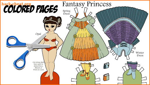 DIY Paper Dolls Girl Dress Up screenshot