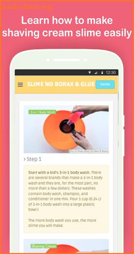 DIY Slime Without Glue and Borax Step by Step Easy screenshot