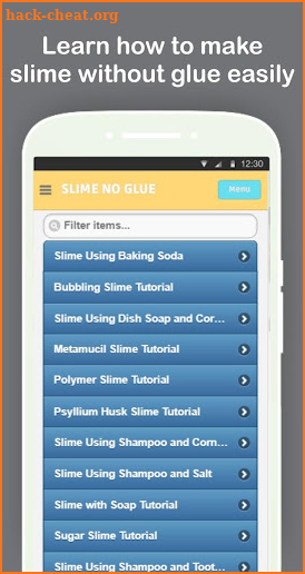 DIY Slime Without Glue or Borax Tutorials Offline screenshot