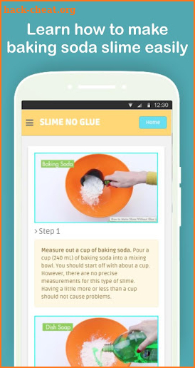 DIY Slime Without Glue Tutorials Step by Step screenshot