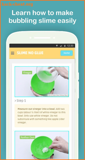 DIY Slime Without Glue Tutorials Step by Step screenshot