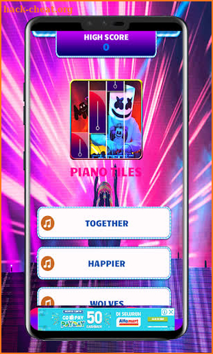 Dj Marshmello Piano screenshot