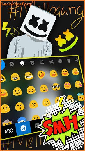 Dj Music Doodle Keyboard Theme screenshot