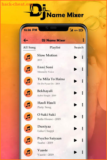 DJ Name Mixer with Music Player : Name Mix to Song screenshot