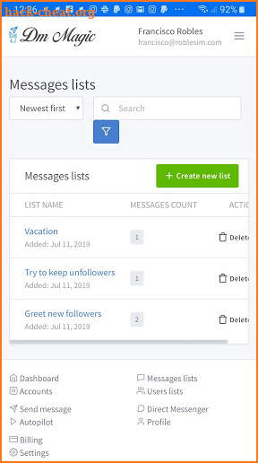 DM Magic - Auto Dms & Chatbot for Instagram screenshot