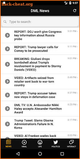 DML News App screenshot