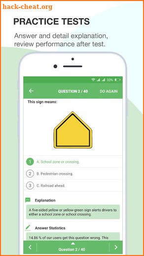 DMV Permit Test (Car, Motorcycle and CDL) screenshot