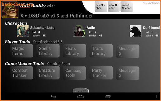 DnD Buddy screenshot
