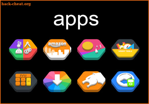 Dock Hexa 3D- Icon Pack screenshot