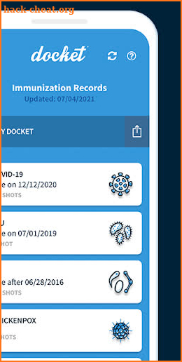 Docket® screenshot