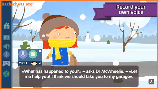 Doctor McWheelie: Battery discharge animated book screenshot