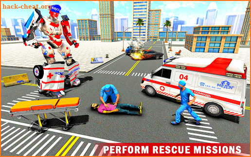 Doctor Robot Ambulance Transform Robot Rescue Game screenshot