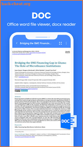Document Reader: Word Docx PDF screenshot