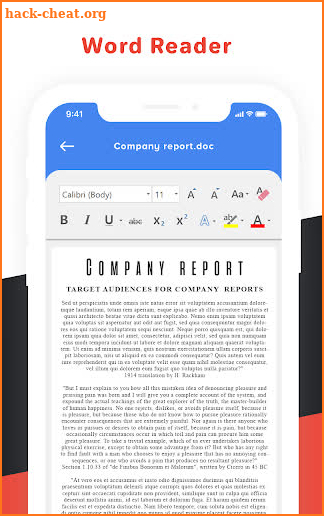 Document Reader - Word, PDF, XLXS, PPT, Txt Files screenshot