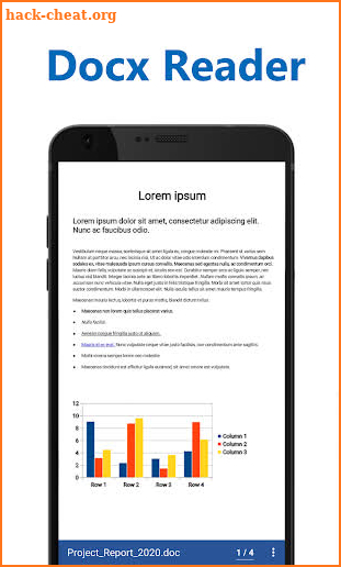 Docx Reader - Word, Document, Office Reader - 2020 screenshot
