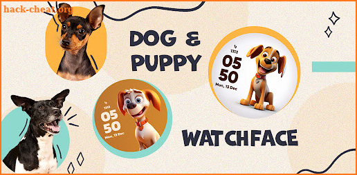 Dog & Puppy Watch Face Wear OS screenshot