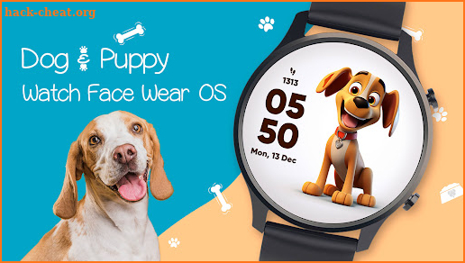 Dog & Puppy Watch Face Wear OS screenshot