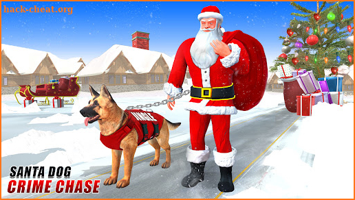 Dog Crime Chase Santa Games screenshot