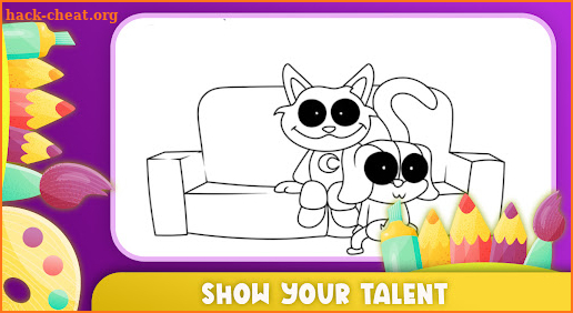 Dogday & catnap coloring book screenshot