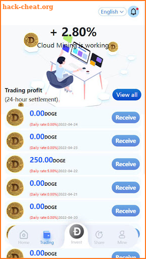 Doge Miner app screenshot