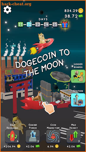 Dogecoin To The Moon screenshot