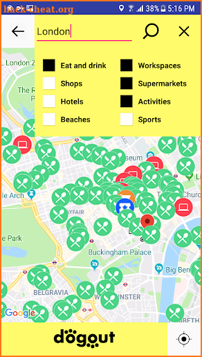 Dogout —  Dog Friendly Map screenshot